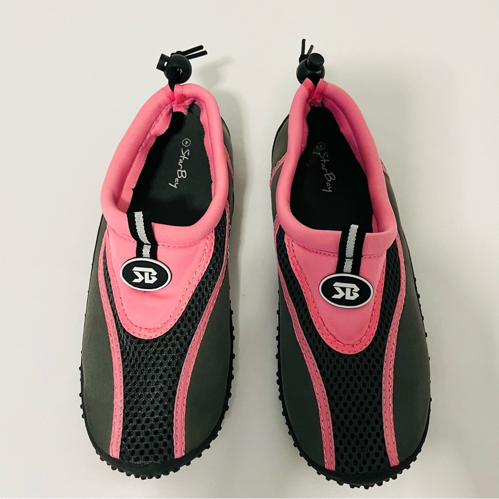 Star Bay Girls Water Shoes Snorkeling Beach Pool Gray Pink